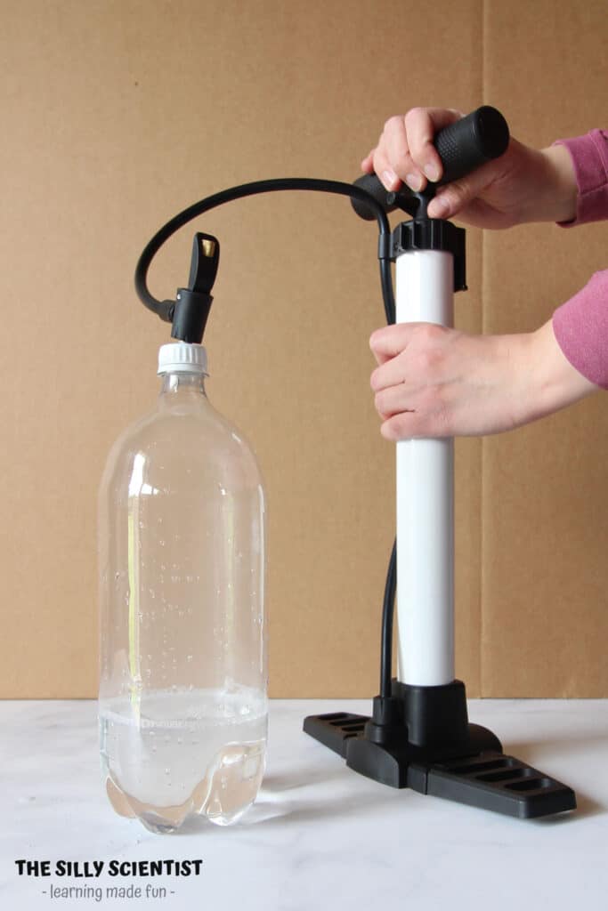 pump air into bottle - high pressure
