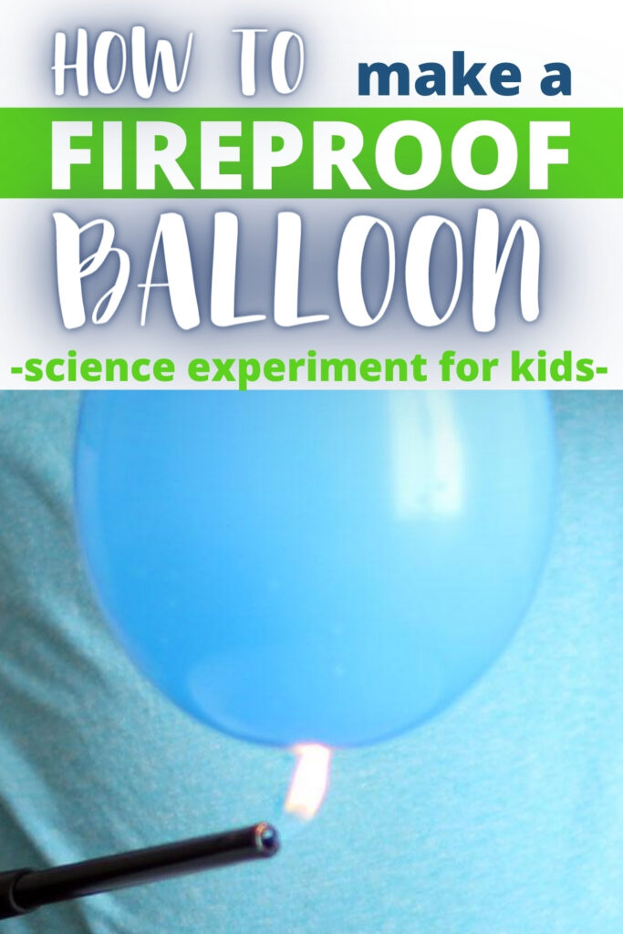 "Fireproof balloon - a super cool science experiment for kids"