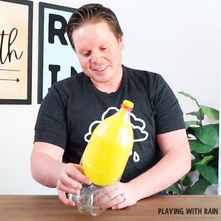 Balloon in a bottle experiment
