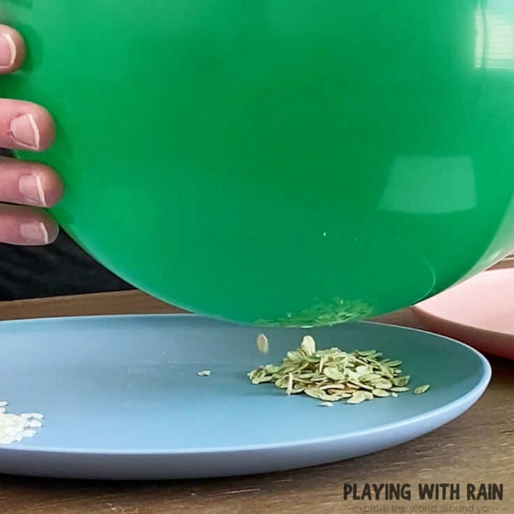 Balloon static electricity experiment