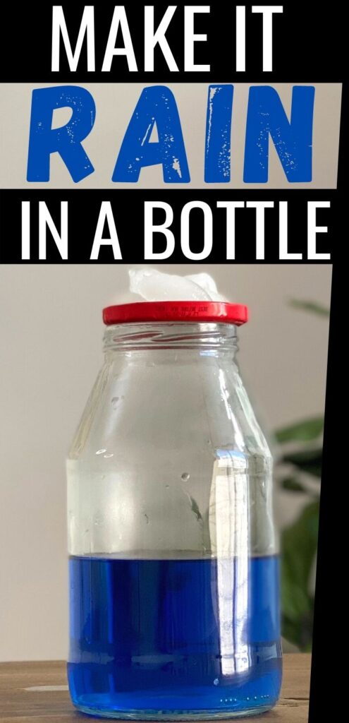 Rain in a bottle experiment