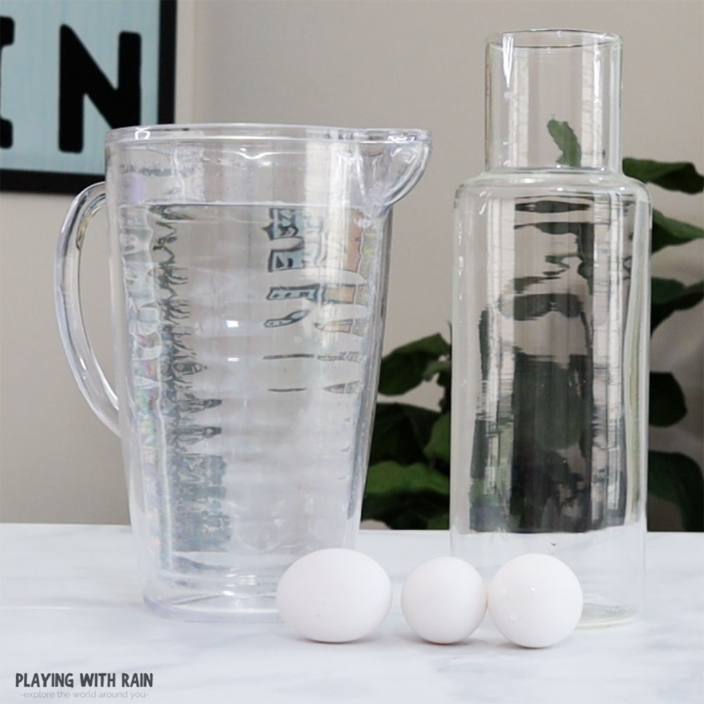 You need eggs, water, and a large bowl to test the freshness of your eggs