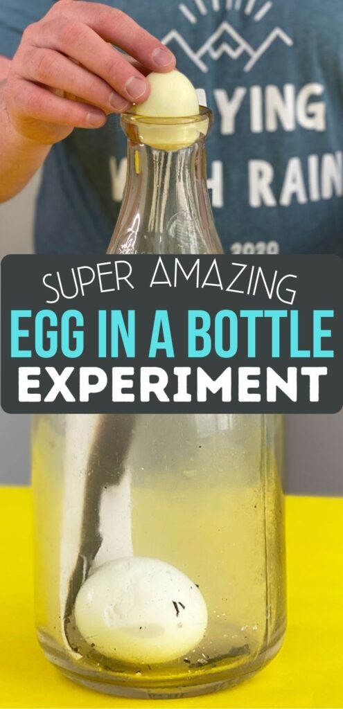 How to fit an egg inside a glass bottle