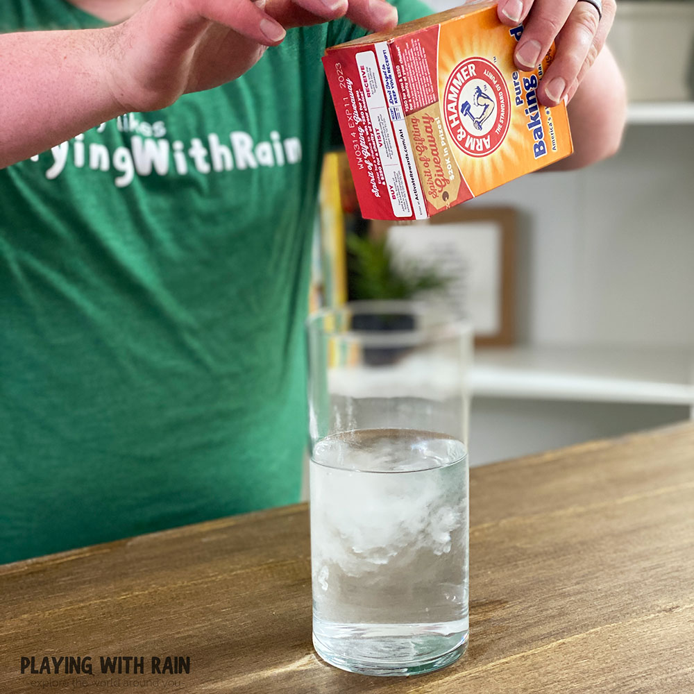 Add 2-3 tablespoons of baking soda to the water