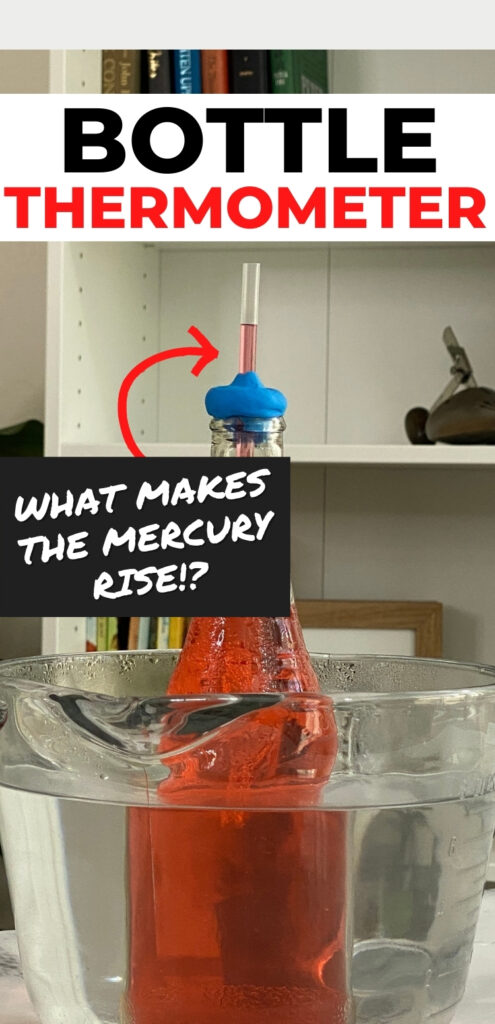 Make your own homemade thermometer with a bottle